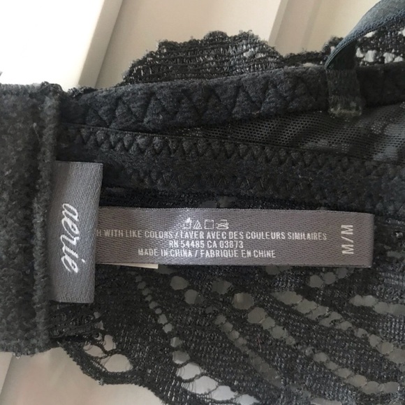 AERIE M Lace Gray Bralette - Picture 3 of 4